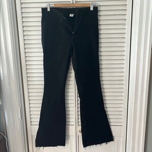 High Waist Flare Black Jeans